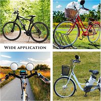Rétroviseur de vélo, rétroviseurs de cyclisme, rétroviseur en acrylique, accessoires pour scooter électrique/vélo/moto (1 pièce)