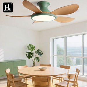 El precio más favorable es para ventiladores de techo LED de frecuencia variable de estilo retro americano con luces y control remoto para uso doméstico. - Product Image 6