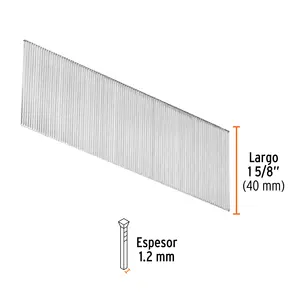 CAJA 1 Caja con 5000 clavos, calibre 18, 40 mm para CLNE-18, TRUPER - Product Image 2