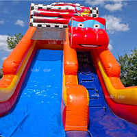 Château gonflable commercial en forme de voiture pour enfants, château de saut gonflable pour fêtes, toboggan gonflable extérieur en forme de voiture pour événements