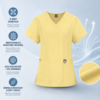 Niaahinn ODM Ensembles d'uniformes médicaux pour femmes avec porte-badge, pantalons classiques, vente en gros, fabricant