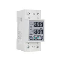 Regulador Automático Monofásico de 40A/63A 220V CA, Estabilizador de Reinicio Automático SVC con Pantalla Digital y Protección Contra Sobretensión de 15kVA