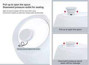 Mejor Venta de bebida de viaje plegable de silicona portátil al aire libre alimentador de mascotas dispensador perro botella de agua para perros caminando - Product Image 3