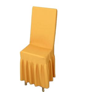 חדש סגנון ספנדקס פוליאסטר כותנה מפעל ישיר מכירה זול קישוט מלון אירוע חתונת יו"ר כיסוי - Product Image 1