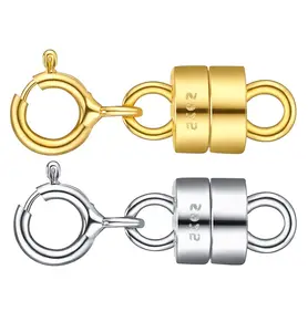 Custom 925 Sterling Zilveren Sieraden Onderdelen Accessoires 18K Gouden Ketting Armband Gesp Connector Onderdeel Voor Sieraden Maken