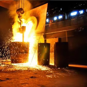 Four à induction industriel électrique pour la fusion du laiton, du cuivre, du <span class=keywords><strong>fer</strong></span> et <span class=keywords><strong>de</strong></span> l'acier, 500-1000 kg, 3T, 5T, 10T, haute efficacité, économie d'énergie - Product Image 1