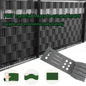 5 Pcs Outdoor Fleece Privacy Strip UV-Resistant Eco-Friendly Decorative Screen <b>Fence</b> Shade Cover Chain Link - Product Image 5
