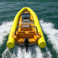Bateau semi-rigide en aluminium de 8,6 m avec tubulure gonflable Hypalon 860 pour plongée commerciale, location et taxi aquatique
