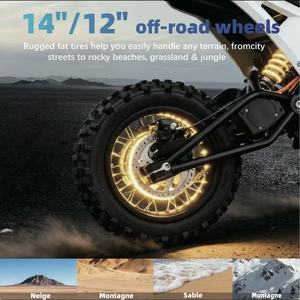 Vélo électrique à moteur central ANGLE Seeker 01 3000W Peak, batterie 48V 23AH, autonomie <span class=keywords><strong>de</strong></span> 40 miles, vitesse <span class=keywords><strong>de</strong></span> 38 mph, tout-terrain, en stock aux États-Unis - Product Image 5