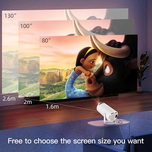 Dazzler hy300 chiếu 4K Android thông minh Bluetooth Wifi với 20000 + Movie chiếu trò chơi cho dữ liệu hiển thị - Product Image 6