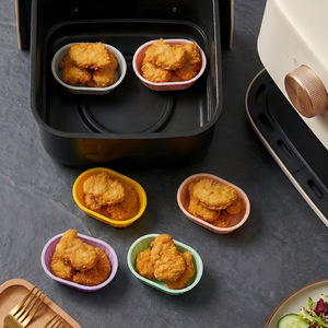 MIXWARES <b>Silicone</b> Muffin Cup Non-Stick High-Temperature Resistant Eco-Friendly Reusable Baking <b>Tray</b> <b>Air</b> <b>Fryer</b> Cake Mold - Product Image 2