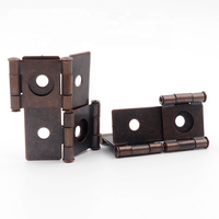 Charnières doubles pliantes en fer de style rétro - Rotation à 360 degrés, charnières à double action pour écran, pour cuisine et bureau à domicile