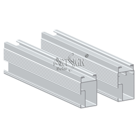 Kit Completo de Rieles de Montaje Solares ARTSIGN AL6005-T5, Perfil de Soporte Ajustable para Paneles Solares en Techos de Metal y Tejas