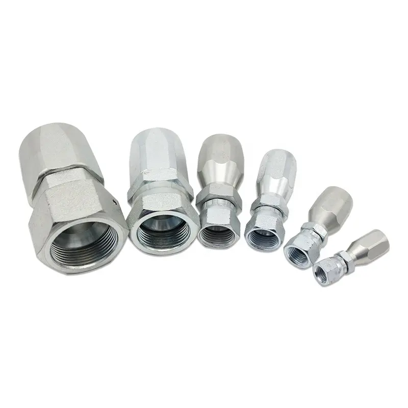 JIC Female 37 Deg. Reusable Hydraulic Connector Fittings for High Pressure Hydraulic Hose Pipe R5