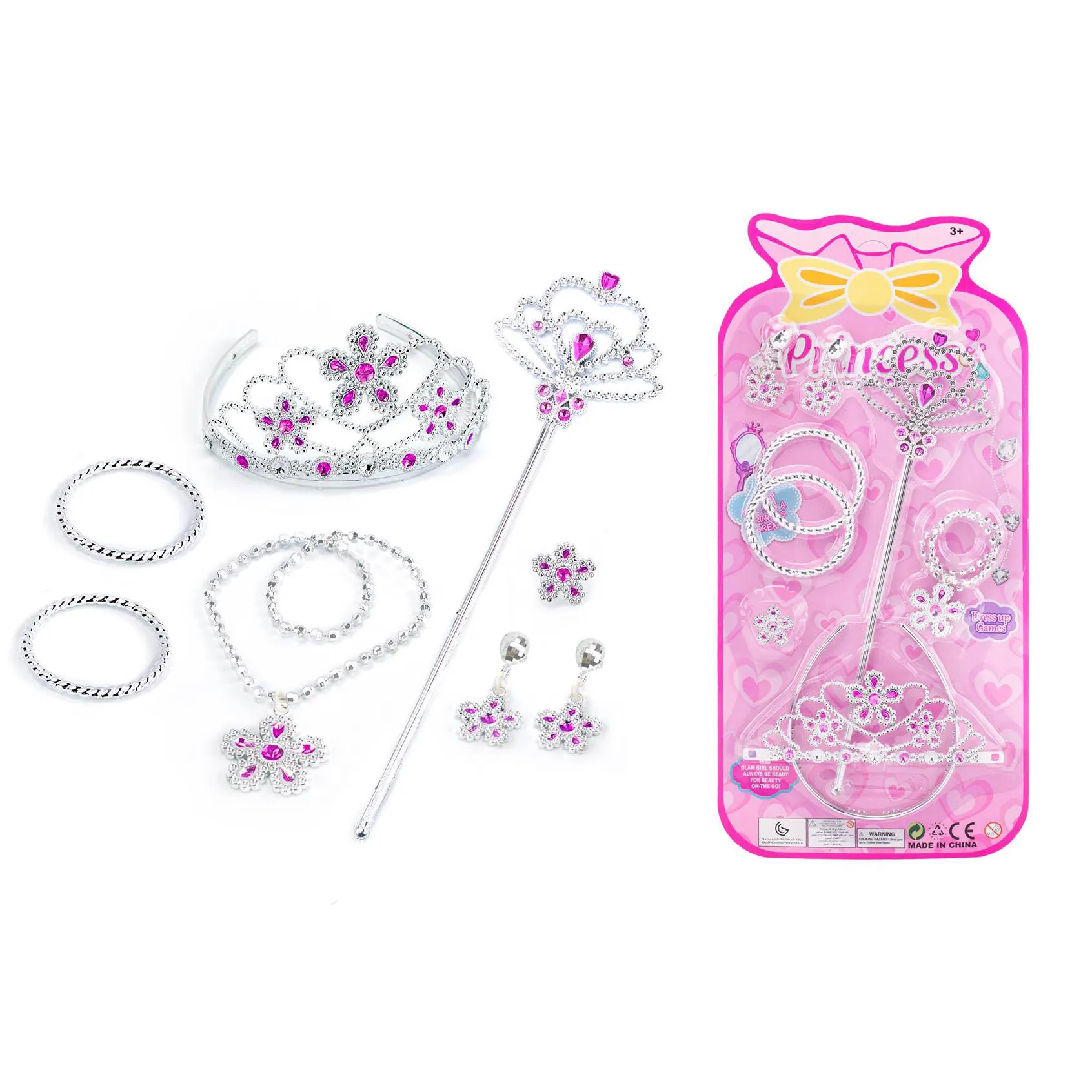 Princess Role Play Dressing Up Crown Toy Jewelry Toy Set For Pretend Play Game Cheap toys for kids