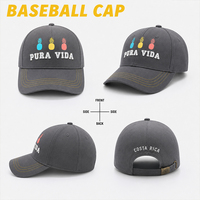 OEM ODM Groothandel Stijlvolle Petten Heren Verstelbaar Ademend 6 Panelen Volledig Gebogen Klep Geprint Aangepast Ontwerp Logo Baseball Cap