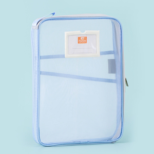 Bolsa de Archivo con Cierre, Personalizable con Logotipo, Formato A4, de Malla, Simple, Portátil, para Oficina, Estudiantes, Gran Capacidad, de Lona - Product Image 4