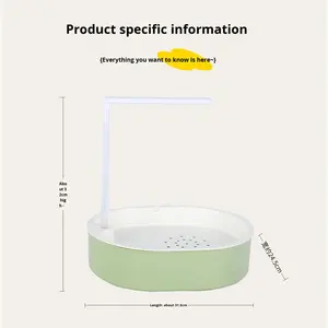 อ่างอาบน้ำนกแก้ว ระบบหมุนเวียนน้ำอัตโนมัติ อุปกรณ์อาบน้ำสำหรับนกโดยเฉพาะ เหมาะสำหรับนกเลิฟเบิร์ด นกค็อกคาเทล นกบัดเจอร์การ์ อ่างอาบน้ำภายนอก - Product Image 5