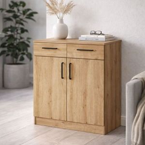 ZIEGLER <b>Sideboard</b> Hardwood Plattenholz <b>Storage</b> Cabinet Living Room - Product Image 1