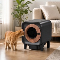 Toilette pour chat à nettoyage automatique, capteur de gravité infrarouge, filtre à charbon actif H13, contrôle par application, grande capacité, poubelle de 14 L