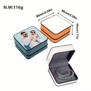 2026 New Creative Luxury Pet Sheet Pu Leather Box Sublimation Jewelry <b>Boxes</b> Blanks in Diy Design - Product Image 4