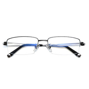 Lunettes titane optique pour hommes, vente en gros, à la mode, demi-lunettes, monture pour la myopie, 5 pièces - Product Image 4