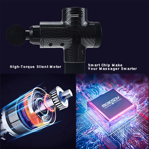 LJ Logo personnalisé Poignée Silencieux Compact Multi-Fonctionnel Pistolet de <span class=keywords><strong>Massage</strong></span> de Relaxation Musculaire Pénétration des Tissus Profonds Puissant Relaxant - Product Image 6