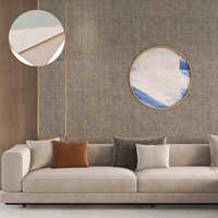 Panneau mural moderne en PVC, panneau imperméable, design intérieur, chambre à coucher, salle de réception, tissu en coton, WPC, charbon de bambou