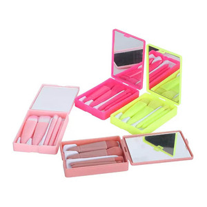 Hot Sales Easy-Taken High-quality Portable Travel Makeup <strong>Brush</strong> Set 5Pcs Mini Face Synthetic Hair <strong>Pop</strong>-up Design Complete Function - Product Image 3