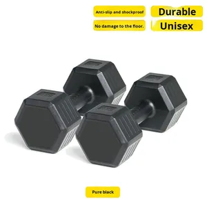 Mancuerna Ajustable TEZEWA con Revestimiento de Goma Hexagonal, Mezcla de HDPE+Arena de Hierro, 5 kg, para Uso Doméstico, Unisex, Entrenamiento de Músculos del Brazo - Product Image 6
