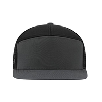 Gorra Trucker de 7 Paneles Personalizada con Bordado 3D, de Moda, Bestseller, con Frente de Pana y Malla Trasera, Unisex, para Playa y Verano