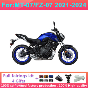 Kit de Carenado Completo para Motocicleta, Compatible con Yamaha MT07 FZ07 2012-2017, <span class=keywords><strong>2021</strong></span>, 2022, 2023, 2024 - Product Image 3
