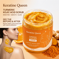 Gommage corporel au curcuma et à l'orange pour les taches brunes, soin des coudes et des genoux, exfoliant lissant et illuminateur, vente en gros, marque privée, coudes/genoux
