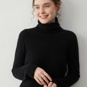 <span class=keywords><strong>Pull</strong></span> en laine classique sans couture en mélange de cachemire et de laine 12gg de fabrication professionnelle chinoise avec <span class=keywords><strong>col</strong></span> montant roulé - Product Image 5