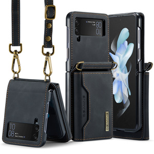 สายคล้องคอหนังพับสําหรับ<span class=keywords><strong>Samsung</strong></span> <span class=keywords><strong>Galaxy</strong></span> <span class=keywords><strong>Z</strong></span> <span class=keywords><strong>Flip</strong></span> 5 4 3 ที่ถอดออกได้ <span class=keywords><strong>2</strong></span> ใน 1 กระเป๋าสตางค์กลับกระเป๋า - Product Image 4