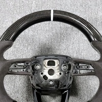 Volant en fibre de carbone avec bouton de démarrage pour Audi C7 Q3 Q5 A3 A4 B9 A5 B8 A6 S5 A7 S3 S4 RS3 RS5 RS7 RS6 C8