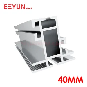 Profil aluminium dua sisi untuk kotak cahaya 40mm SEG tanpa bingkai untuk tampilan iklan merek berdiri struktur stabil kuat