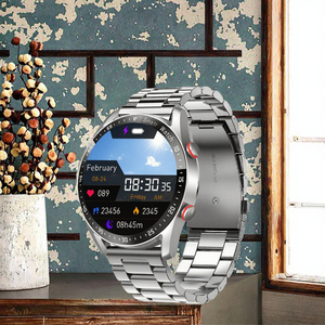 Người đàn ông của hw20 Thể Thao Smartwatch ECG + PPG không thấm nước BT cuộc gọi theo dõi nhịp tim tin nhắn nhắc nhở Dây đeo bằng thép không gỉ IPS HD - Product Image 3