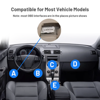Traceur GPS OBD-2G Autosali pour camions et taxis, gestion de flotte avec alarme vocale de vitesse, fixation sur pare-brise, utilisation automobile