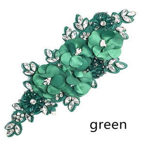 Handmade 3D Hoa May Ren Đính Thủy Tinh Chất Lượng Cao Rhinestone Thêu Vá Tại Chỗ Hàng Hóa Thiết Kế Mới Tùy Chỉnh - Product Image 4