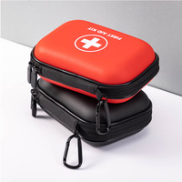 Sac de rangement pour premiers secours résistant à l'eau en EVA rigide avec poches en filet pour la maison, les voyages en plein air et les situations d'urgence