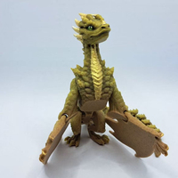 Vashine Figurine de dragon articulée imprimée en 3D, dragon de feu flexible pour décoration de bureau, cadeau fantastique