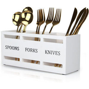 Cross-border wooden tableware <b>storage</b> <b>box</b>, wooden <b>kitchen</b> sorting and organizing <b>box</b>, desktop organizer, household dining - Product Image 1
