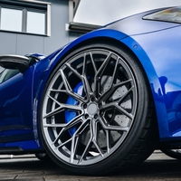 Jantes en alliage forgé sport à 10 rayons, concaves profondes, gris canon HE1, 19 20 21 22 pouces, pour Audi A4 A5 A6 S4 S5 C8 B9