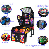 Machine de jeu de tir de basket-ball d'amusement intérieur à pièces Arcade Jeu De Basket avec matériel électronique en métal Type de boxe