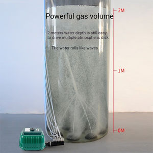 Vente chaude petite pompe d'aérateur d'aquarium rectangulaire pompe à oxygène de réservoir de poisson en métal écologique à faible bruit - Product Image 4