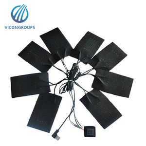 Interruptor eléctrico de control de temperatura de silicona de 5V con almohadilla calefactora Usb infrarrojo lejano almohadilla calefactora de fibra de carbono para Ropa calentada - Product Image 5