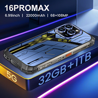 Teléfono Resistente Conquest 22000mAh con Batería Grande, IP68, 5G, 32GB+1TB, Android, 16Pro Max, con Cámara de 68mp, Gran Venta