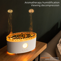 Nouveau design méduse deux moule de pulvérisation personnalisé OEM Smart Fire Flame 300ML diffuseur d'huiles essentielles humidificateur d'air pour la maison