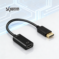 Câble HDMI vers DP haute vitesse 4K 60Hz, convertisseur actif HDMI mâle vers DisplayPort femelle pour le bureau et les jeux